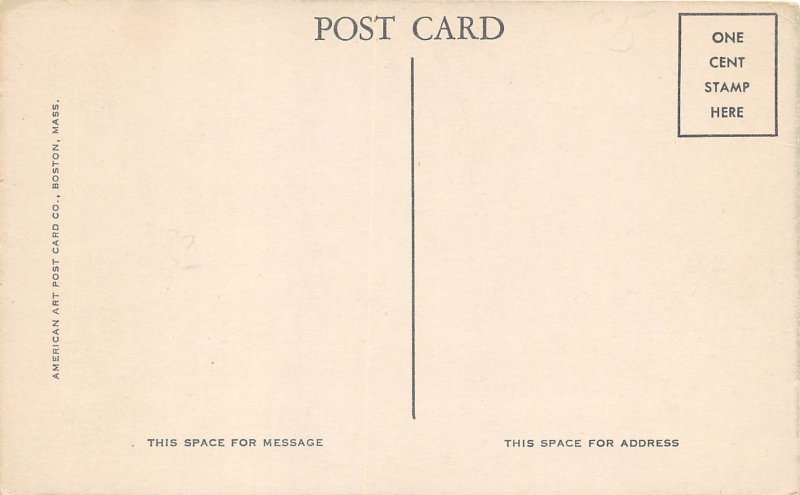 Augusta Maine 1940s Postcard Governor's Residence Mansion