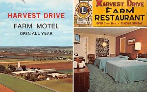Harvest Drive Farm Motel Gordonville, Pennsylvania PA Postcard