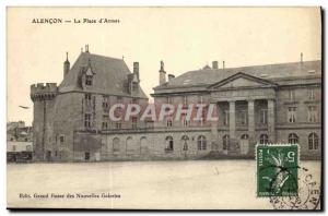 Old Postcard Alencon Place D Armes