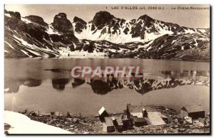 Old Postcard Lake D & # 39Allos The Chalet Restaurant