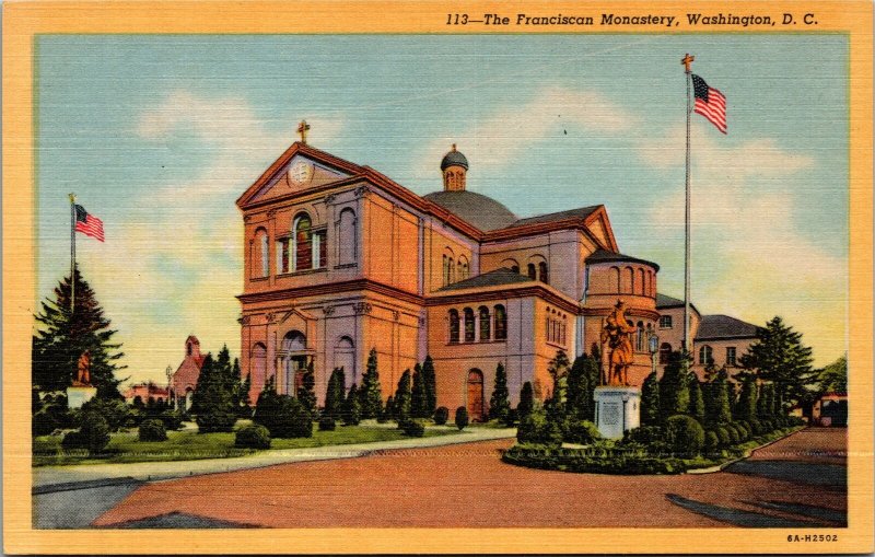 Postcard Washington DC - Franciscan Monastery