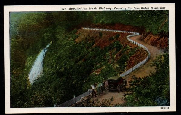 Appalachian Scenic Hwy crossing Blue Ridge Mountains Unused