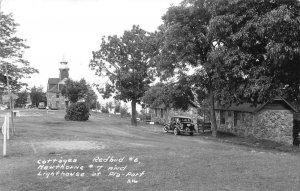 Osage Beach Missouri Pla Port Lighthouse and Cottages Real Photo PC AA68544