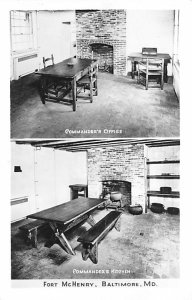 Fort McHenry real photo - Baltimore, Maryland MD Postcard