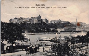 Hungary Budapest The Royal Palace Vintage Postcard C106