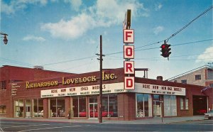 Postcard Nevada Lovelock Ford Auto Dealer Roberts Occupation 23-7668