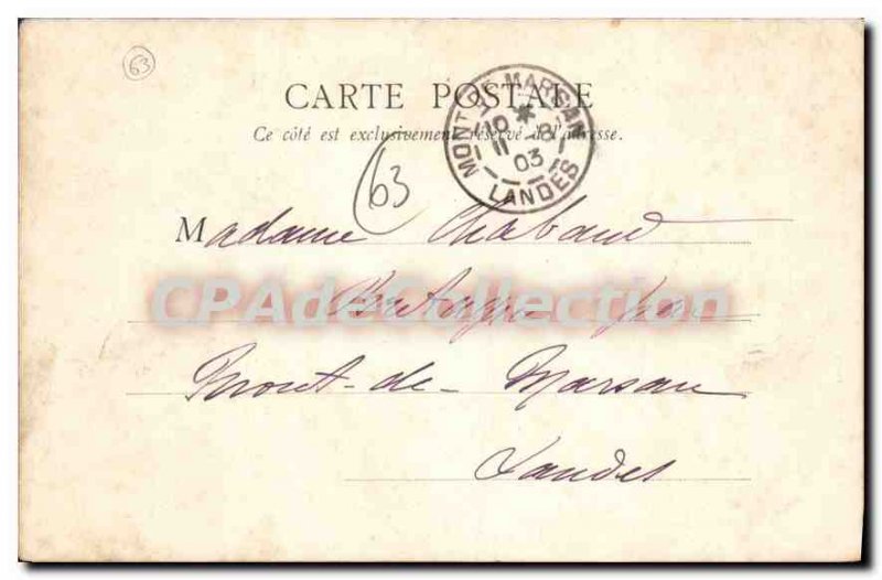 Old Postcard La Bourboule La Roche Vendeix