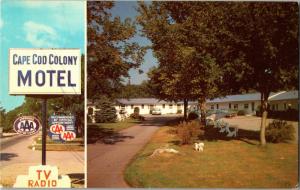 Multi View Cape Cod Colony Motel Shelburne Nova Scotia Postcard O22