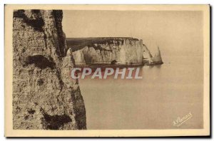 Old Postcard Etretat The Needle and the Porte d'Aval