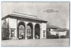 South Gate The Chicago Zoological Park Brookfield IL RPPC Photo Vintage Postcard