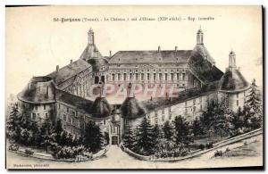 Old Postcard St Fargeau Le Chateau has theft & # 39Oiseau
