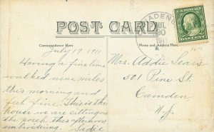 Canadensis Pennsylvania Lewis Falls House roadside 1911 Postcard 22-417