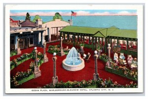 Ocean Plaza Marlborough -Blenheim Hotel Atlantic City NJ Linen Postcard O17