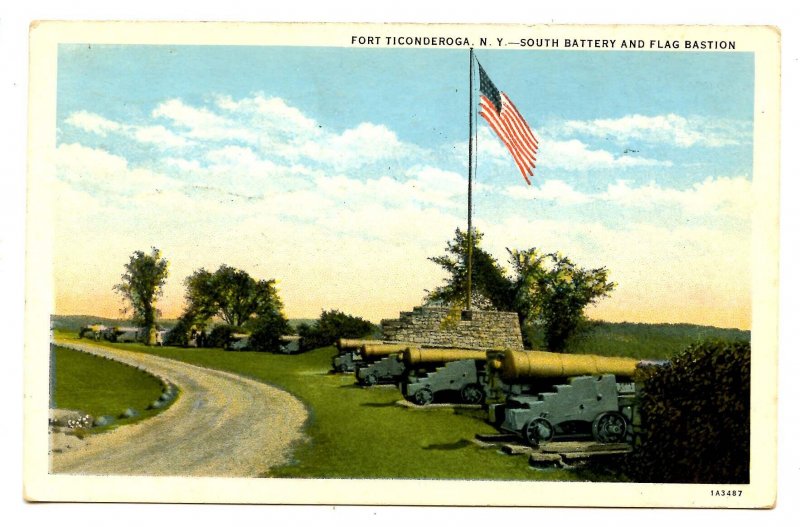 NY -  Ft Ticonderoga. South Battery & Flag Bastion