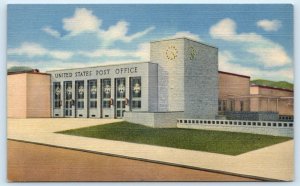 LOS ALAMOS, NM New Mexico ~ U.S. POST OFFICE c1940s Curteich Linen  Postcard