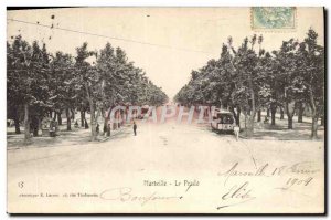 Old Postcard Marseille Prado Tramway