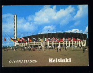 210114 FINLAND HELSINKI Olympic Stadium old postcard
