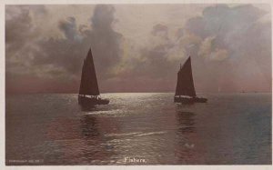 Singapore Christian Fisherman Fishing Boat Cast Rod To Jesus Antique Postcard