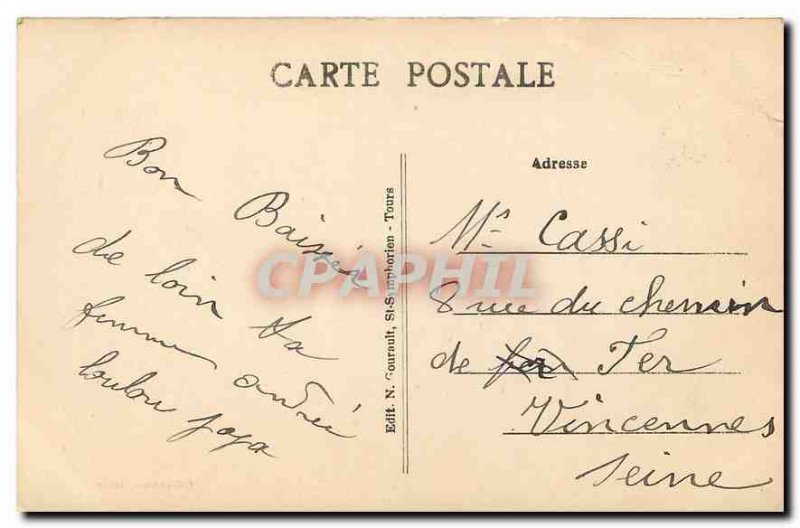 Old Postcard Freteval L and C A corner of Loir