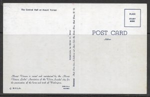 Virginia, Mount Vernon - The Central Hall - [VA-505]