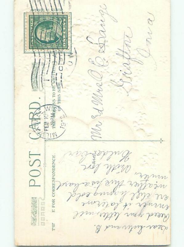 Divided-Back VALENTINE DAY SCENE Great Postcard W7943