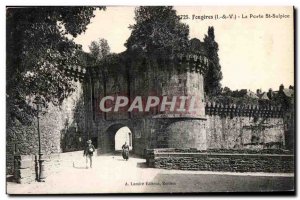 Old Postcard Fougeres La Porte St Sulpice