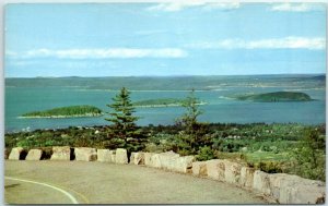 M-8934 Bar Harbor And Porcupine Islands from Cadillac Mountain Highway Maine