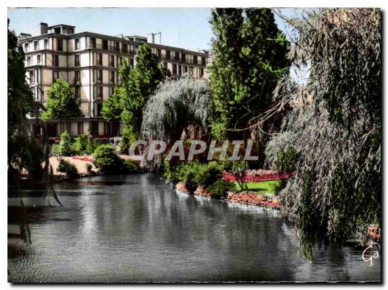 Modern Postcard Le Havre The garden and buildings Saint Roch