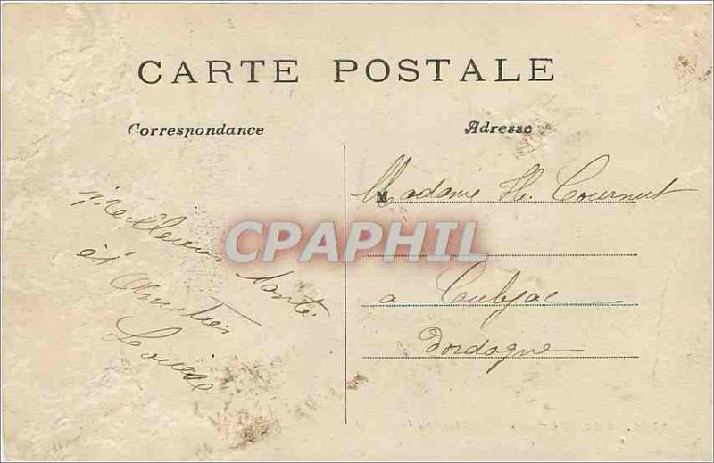 Old Postcard Paris the Place du Carrousel and the Louvre