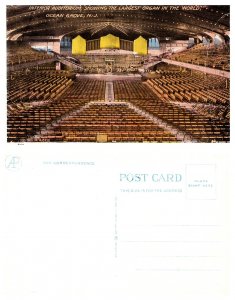 Interior Auditorium Showing the Largest Organ in the World, Ocean Grove, New ...