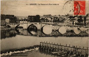 CPA LIMOGES La Vienne et le Pont St-Martial (611250)