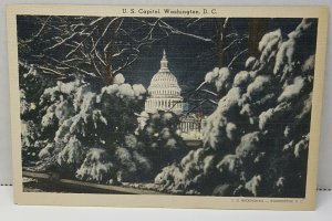 US Capitol Washington DC Vintage Postcard