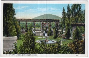 Bar Harbor, Maine, Italian Garden