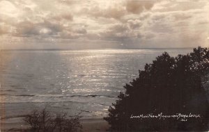 Lake Michigan From Michillinda Lodge, Real Photo Lake Michigan MI 