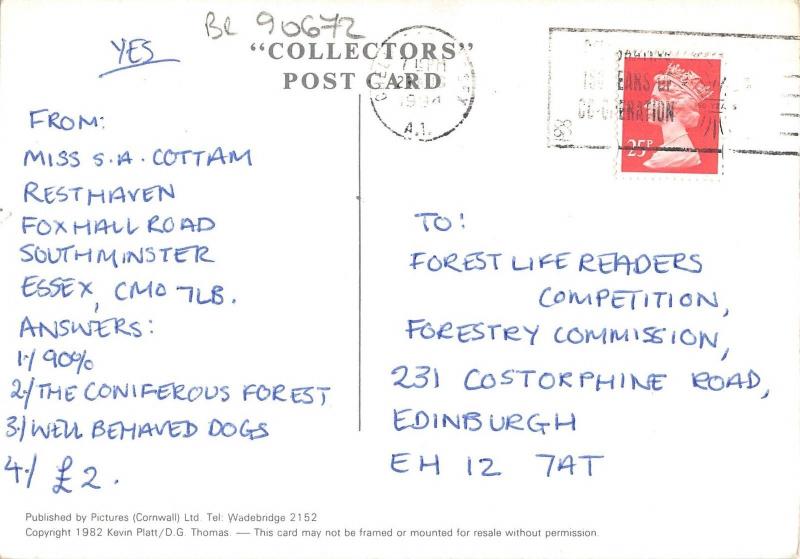 BR90672 clovelly postcard  uk