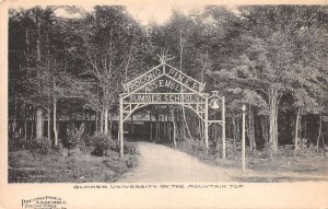 Pocono Pines Assembly Pennsylvania Summer University Entrance Postcard AA68508