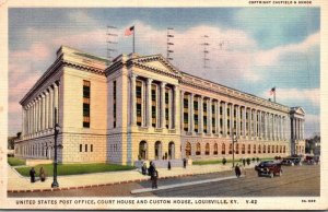 Kentucky Louisville Post Office Court House and Custom House 1939 Curteich