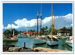 c1980's Lahaina Harbor Under Mushroom Clouds Hawaii HI Vintage Postcard