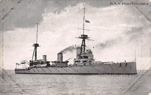 HMS Indefatigable Military Battleship Unused 