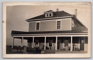 RPPC Atlas Roofing Advertising New Construction House c1910 Postcard J24