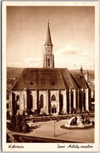 Kolozvar Seent Mihaly Templam Cluj-Napoca Transylvania Romania Postcard