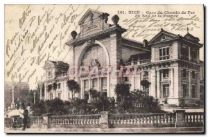 Postcard Old Nice Gare of Southern Railway of France