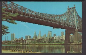 NEW YORK CITY Queensboro Bridge looking across the East River - Chrome