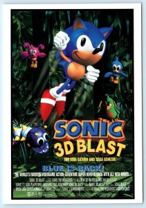 Advertising SONIC 3D BLAST for Sega ~ Hedgehog Video Game ~ 4x6  Postcard