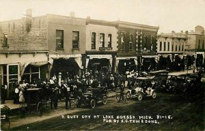 MI, Lake Odessa, Michigan, Street Scene, Times, The Wave, RPPC