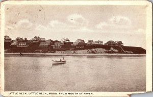 Little Neck, Little Neck MA from Mouth of River c1919 Vintage Postcard K58