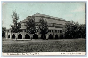 c1910's View Of The Coliseum Illinois State Fair Springfield IL Antique Postcard 