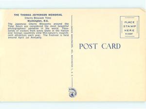 Vintage Postcard Washington Memorial Washington D C   # 1039