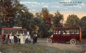 Huntington Indiana THAT Park Entrance Vintage Postcard AA17235