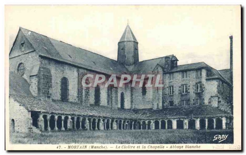 Old Postcard Mortain The Cloister and the Chapel Abbaye Blanche